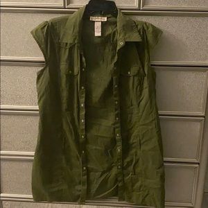 Army Green Shirt (wore it as a dress)